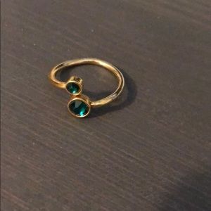 Emerald Alex and Ani ring